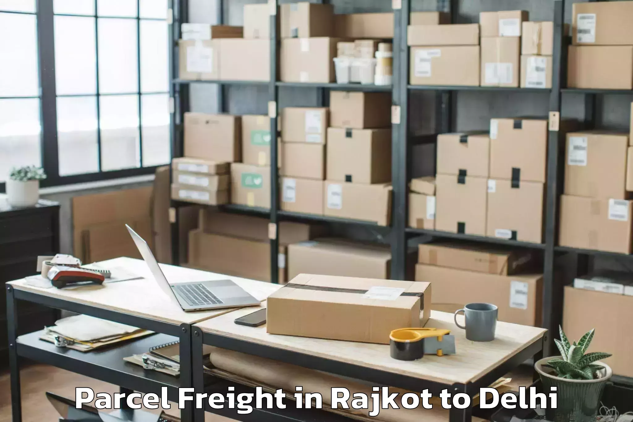 Book Rajkot to Seelam Pur Parcel Freight